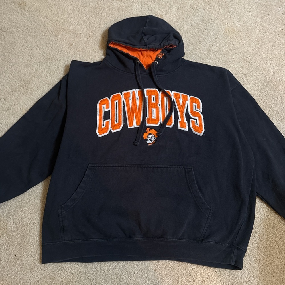 Cowboys OSU Black and Orange Men's Sweater